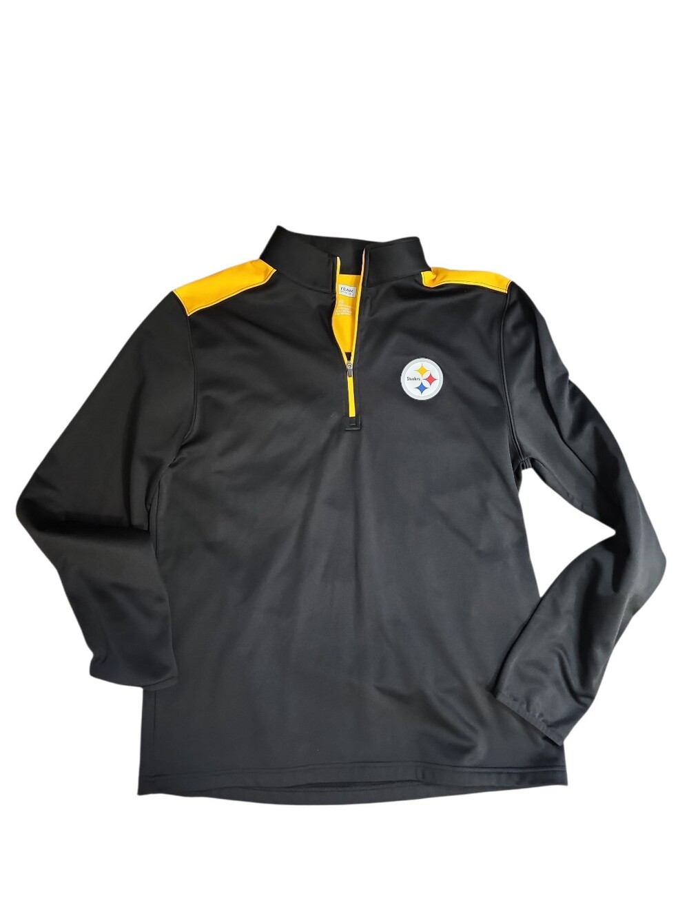Nfl Mens Steelers 1/4 Zip Pullover Size Large